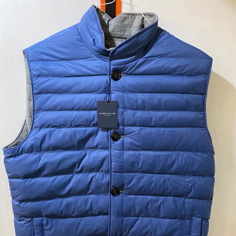 Peter Millar Collection Cerro Reversible Vest | Large | Polyester/Wool | NWT